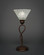 Leaf One Light Mini Table Lamp in Bronze (200|35-BRZ-7195)