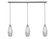 Any Three Light Linear Pendalier in Brushed Nickel (200|36-BN-416)