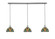 Any Three Light Linear Pendalier in Brushed Nickel (200|36-BN-9905)