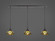 Any Three Light Mini Pendant in Dark Granite (200|36-DG-9945)