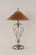 Olde Iron Two Light Table Lamp in Brushed Nickel (200|42-BN-414)