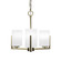 Atlas Three Light Chandelier in New Age Brass (200|4503-NAB-4061)