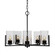 Atlas Five Light Chandelier in Matte Black (200|4505-MB-300)