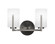 Atlas Two Light Bathroom in Graphite (200|4512-GP-4061)