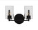 Atlas Two Light Bath Bar in Matte Black (200|4512-MB-300)