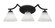 Zilo Three Light Bath Bar in Matte Black (200|553-MB-312)