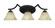 Zilo Three Light Bath Bar in Matte Black (200|553-MB-508)