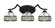Zilo Three Light Bath Bar in Matte Black (200|553-MB-9485)