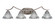 Zilo Four Light Bath Bar in Graphite (200|554-GP-9105)