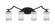 Zilo Four Light Bath Bar in Matte Black (200|554-MB-300)