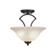 Zilo Two Light Semi-Flush in Dark Granite (200|563-DG-523)