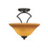 Zilo Two Light Semi-Flush Mount in Dark Granite (200|563-DG-624)