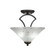 Zilo Two Light Semi-Flush Mount in Dark Granite (200|563-DG-701)
