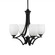 Zilo Four Light Chandelier in Matte Black (200|564-MB-615)