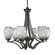 Zilo Six Light Chandelier in Graphite (200|566-GP-4165)