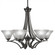 Zilo Six Light Chandelier in Graphite (200|566-GP-751)
