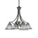 Zilo Four Light Chandelier in Graphite (200|568-GP-9105)