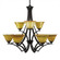 Zilo Nine Light Chandelier in Dark Granite (200|569-DG-454)