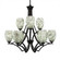 Zilo Nine Light Chandelier in Dark Granite (200|569-DG-5054)