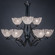Zilo Nine Light Chandelier in Matte Black (200|569-MB-755)