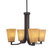 Apollo Four Light Chandelier in Dark Granite (200|574-DG-670)