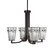 Apollo Four Light Chandelier in Dark Granite (200|574-DG-9554)