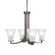 Apollo Four Light Chandelier in Graphite (200|574-GP-721)