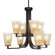 Apollo Eight Light Chandelier in Dark Granite (200|578-DG-630)