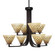 Apollo Eight Light Chandelier in Dark Granite (200|578-DG-7185)