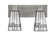 Apollo Two Light Bath Bar in Graphite (200|582-GP-9554)