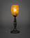 Elegant One Light Mini Table Lamp in Dark Granite (200|61-DG-409)
