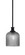 Zola One Light Pendant in Matte Black (200|76-MB-4912)