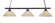 Square Three Light Billiard/Island in Dark Granite (200|803-DG-911)
