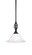 Eleganté One Light Mini Pendant in Dark Granite (200|80-DG-731)