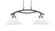 Bow Two Light Island Pendant in Brushed Nickel (200|872-BN-701)