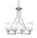 Capri Four Light Chandelier in Brushed Nickel (200|904-BN-3001)