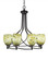 Capri Eight Light Chandelier in Dark Granite (200|908-DG-406)