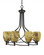 Capri Eight Light Chandelier in Dark Granite (200|908-DG-4175)