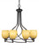 Capri Eight Light Chandelier in Dark Granite (200|908-DG-625)
