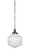 Carina One Light Pendant in Brushed Nickel (200|99-BN-4621)