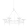 Cecilia Six Light Chandelier in Gesso White (67|F2606-GSW)