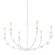 Florian Six Light Chandelier in Gesso White (67|F4440-GSW)