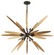 Dragonfly Ten Light Chandelier in Bronze With Satin Leaf (67|F5277)