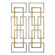 Aerin Wall Art, S/2 in Antiqued Gold And Silver Leaf (52|04145)