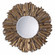 Hemani Mirror in Antiqued Gold Leaf w/Burnished Edges And A Light Gray (52|12742 B)