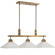 Brookdale Three Light Linear Chandelier in Aged Brass (52|21346)