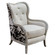 Chalina Arm Chair in Aged, Bone-white (52|23611)