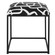 Twists And Turns Accent Stool in Matte Black (52|23690)