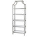 Aurelie Etagere in Silver Leafed Iron w/ Clear (52|24514) Aurelie Etagere in Silver Leafed Iron w/ Clear (52|24514)