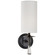 drunmore One Light Wall Sconce in Bronze with Crystal (268|ARN 2018BZ/CG-L)